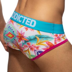 Slip, Tanga de la marque ADDICTED - Swimderwear Iris - blanc - Ref : AD1234 C01