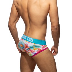 Slip, Tanga de la marque ADDICTED - Swimderwear Iris - blanc - Ref : AD1234 C01