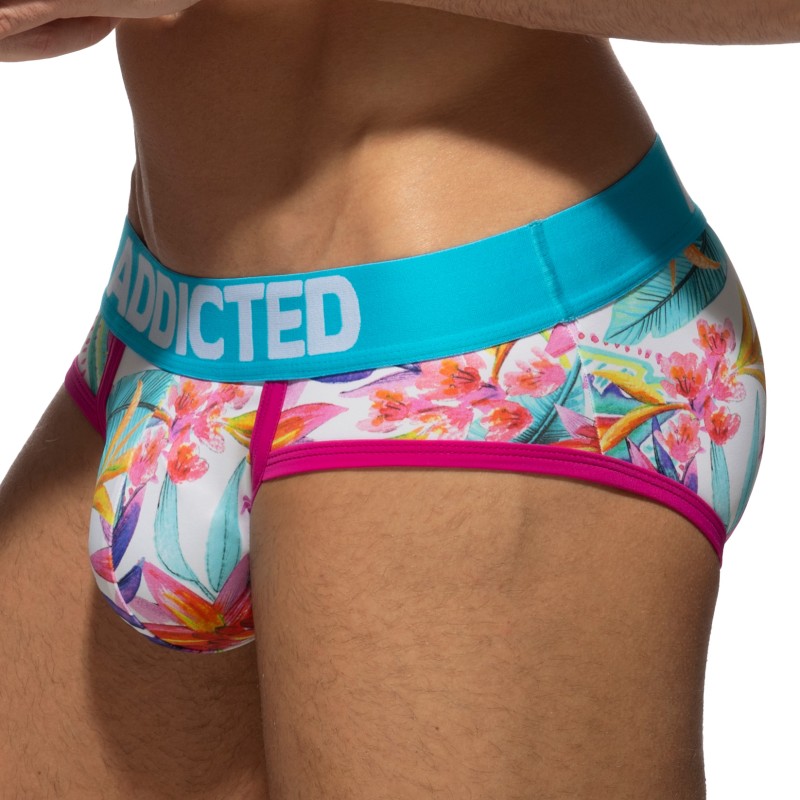 Slip, Tanga de la marque ADDICTED - Swimderwear Iris - blanc - Ref : AD1234 C01