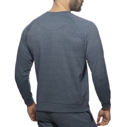 Sweatshirt Recycled Cotton - marine - ADDICTED : vente T-shirt manc...