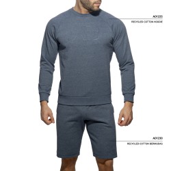 Manches longues de la marque ADDICTED - Sweatshirt Recycled Cotton - marine - Ref : AD1225 C09