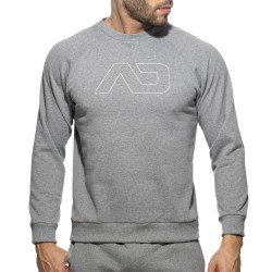Sweatshirt Recycled Cotton - gris - ADDICTED : vente T-shirt manche...