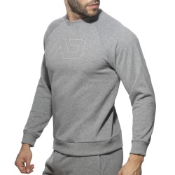 Manches longues de la marque ADDICTED - Sweatshirt Recycled Cotton - gris - Ref : AD1225 C11