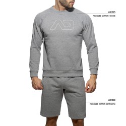 Long Sleeves of the brand ADDICTED - Sweatshirt Recycled Cotton - grey - Ref : AD1225 C11