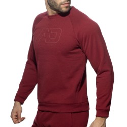 Long Sleeves of the brand ADDICTED - Recycled Cotton - burgundy sweatshirt - Ref : AD1225 C29