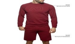 Long Sleeves of the brand ADDICTED - Recycled Cotton - burgundy sweatshirt - Ref : AD1225 C29