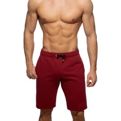 Bermuda der Marke ADDICTED - Recycelte Bermudashorts Baumwolle - bordeaux - Ref : AD1230 C29