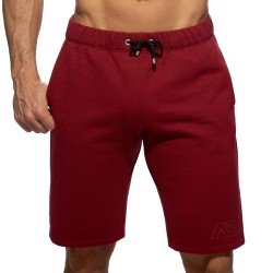 Recycled Bermuda shorts Cotton - burgundy - ADDICTED : sale of Berm...