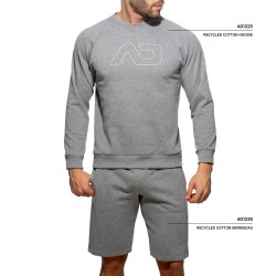 Bermuda de la marque ADDICTED - Bermuda recycled Cotton - gris - Ref : AD1230 C11