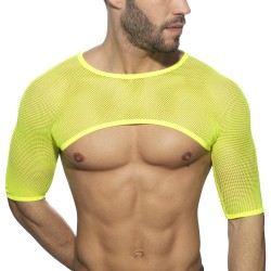 Maniche del marchio ADDICTED - Spalla superiore - giallo neon - Ref : ADP04 C31