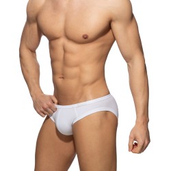 Packs del marchio ADDICTED - Slip bikini basic (confezione da 3) - Bianco - Ref : AD1240P C01