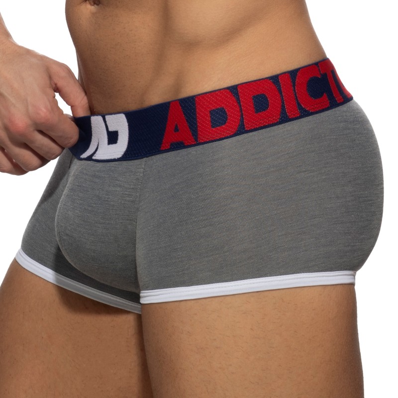 Pantaloncini boxer, Shorty del marchio ADDICTED - Baule AD Picche - grigio - Ref : AD1248 C15