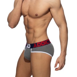 Brief of the brand ADDICTED - AD Briefs Stitch - Grey - Ref : AD1247 C15