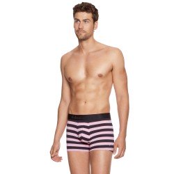 Pantaloncini boxer, Shorty del marchio EDEN PARK - Pantaloncini boxer a righe rosa - Ref : E201E41 398