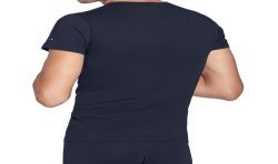 Mangas cortas de la marca EDEN PARK - Camiseta UNI V cuello negro - Ref : E351E60 039