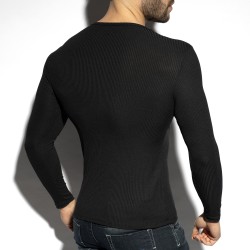 Long Sleeves of the brand ES COLLECTION - Recycled RIB - long sleeve T-shirtblack - Ref : TS325 C10