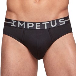 Slip, Tanga de la marque IMPETUS - Slip Cotton Stretch Impetus - noir - Ref : 1152021 020