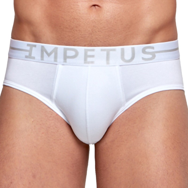 Slip, Tanga de la marque IMPETUS - Slip Cotton Stretch Impetus - blanc - Ref : 1152021 001