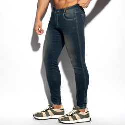 Jean s of the brand ES COLLECTION - Slim Fit Jeans - dark blue - Ref : ESJ065 502