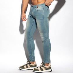 Jean s del marchio ES COLLECTION - Jeans Slim Fit - azzurro - Ref : ESJ065 500