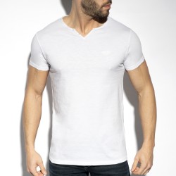 Top of the brand ES COLLECTION - Flame luxury - white T-shirt - Ref : TS305 C01