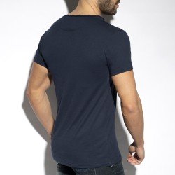 Hauts de la marque ES COLLECTION - T-shirt Flame luxury - marine - Ref : TS305 C09