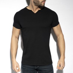 Hauts de la marque ES COLLECTION - T-shirt Flame luxury - noir - Ref : TS305 C10