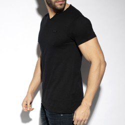 Hohe der Marke ES COLLECTION - Flame Luxus - schwarzes T-Shirt - Ref : TS305 C10