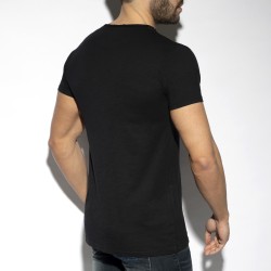 Alta del marchio ES COLLECTION - Flame luxury - maglietta nera - Ref : TS305 C10