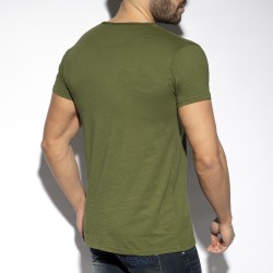 Ropa Superior  de la marca ES COLLECTION - Flame luxury - camiseta caqui - Ref : TS305 C12