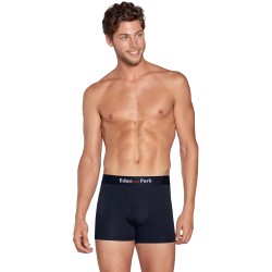 Boxershorts, Shorty der Marke EDEN PARK - 2er-Set Eden Park Boxershorts weiß mit marineblauen Streifen und einfarbigem Marinebla