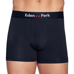 Boxer shorts, Shorty of the brand EDEN PARK - Set of 2 Eden Park boxer shorts white with navy blue stripes and plain navy blue -