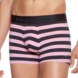 Boxershorts, Shorty der Marke EDEN PARK - 2er-Set Eden Park Boxershorts marineblau, rosa und einfarbig gestreift - Ref : EP1221E