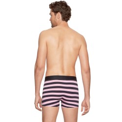 Boxer shorts, Shorty of the brand EDEN PARK - Set of 2 Eden Park boxer shorts navy blue pink and plain stripes - Ref : EP1221E41