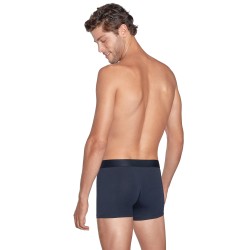 Boxer shorts, Shorty of the brand EDEN PARK - Set of 2 Eden Park boxer shorts navy blue pink and plain stripes - Ref : EP1221E41