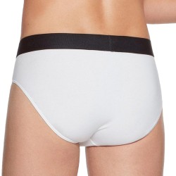 Slip, Tanga de la marque EDEN PARK - Slip Eden Park uni - blanc - Ref : E620E60 001