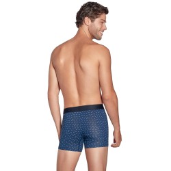 Pantaloncini boxer, Shorty del marchio EDEN PARK - Boxer Eden Park con motivo papillon bianco- blu - Ref : E644E49 BL010