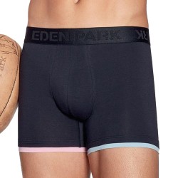 Boxer shorts, Shorty of the brand EDEN PARK - Eden Park - navy stretch cotton boxer shorts with contrasting details - Ref : EP12