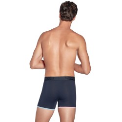 Pantaloncini boxer, Shorty del marchio EDEN PARK - Boxer Eden Park blu navy in cotone stretch con dettagli a contrasto - Ref : E