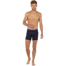 Boxer, shorty de la marque HOM - Boxer HO1 long Classic - bleu marine - Ref : 359519 00RA