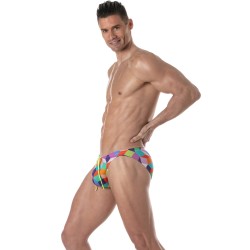 Slip de bain de la marque TOF PARIS - Mini Slip de bain Tof Paris Print - multicolor - Ref : TOF384V