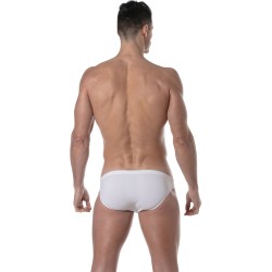 Slip de bain de la marque TOF PARIS - Mini Slip de bain Tof Paris Plain - blanc - Ref : TOF379B