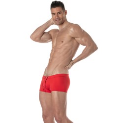 Boxer, shorty de bain de la marque TOF PARIS - Boxer de bain Tof Paris Plain - rouge - Ref : TOF378R