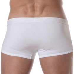 Calzoncillos Boxer, baño Shorty de la marca TOF PARIS - Bóxers de baño Tof Paris Plain - blanco - Ref : TOF378B