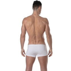 Boxer, shorty de bain de la marque TOF PARIS - Boxer de bain Tof Paris Plain - blanc - Ref : TOF378B