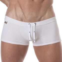 Boxer Shorts, Bad Shorty der Marke TOF PARIS - Tof Paris Plain Badehose - weiß - Ref : TOF378B