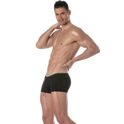 Boxer, shorty de bain de la marque TOF PARIS - Boxer de bain Tof Paris Plain - noir - Ref : TOF378N