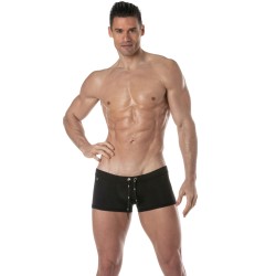 Boxer, shorty de bain de la marque TOF PARIS - Boxer de bain Tof Paris Plain - noir - Ref : TOF378N