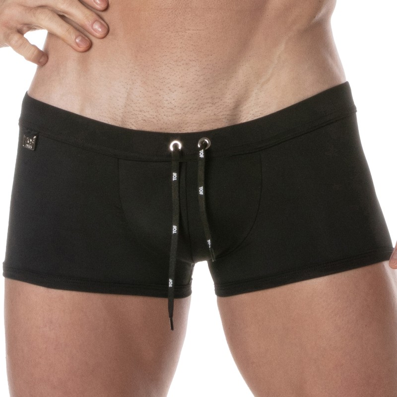 Boxer corti, bagno Shorty del marchio TOF PARIS - Costume da bagno Tof Paris Plain - nero - Ref : TOF378N