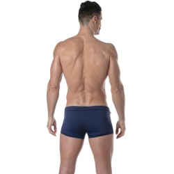 Boxer, shorty de bain de la marque TOF PARIS - Boxer de bain Tof Paris Plain - bleu marine - Ref : TOF378BU